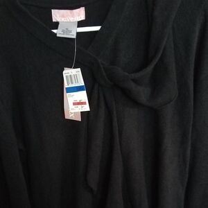 Nouveaux Black Knot Neck Sweater